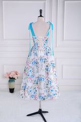 Chic Sweetheart A-Line Tulle Floral Prom Dresses