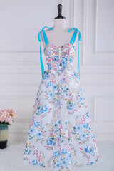 Chic Sweetheart A-Line Tulle Floral Prom Dresses