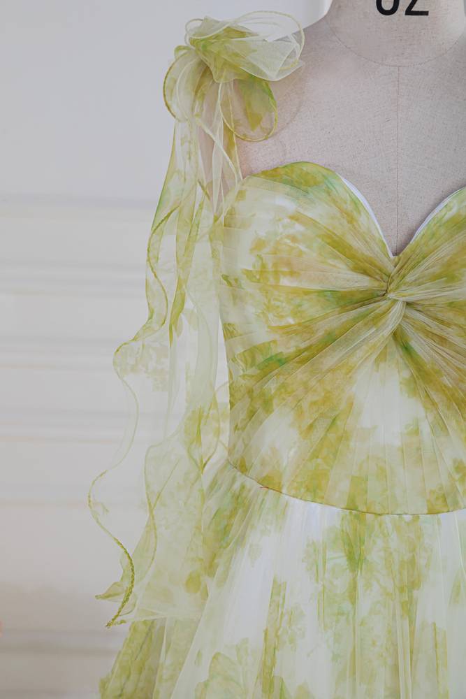 Fabulous Sweetheart Sleeveless Tulle Floral Prom Dresses