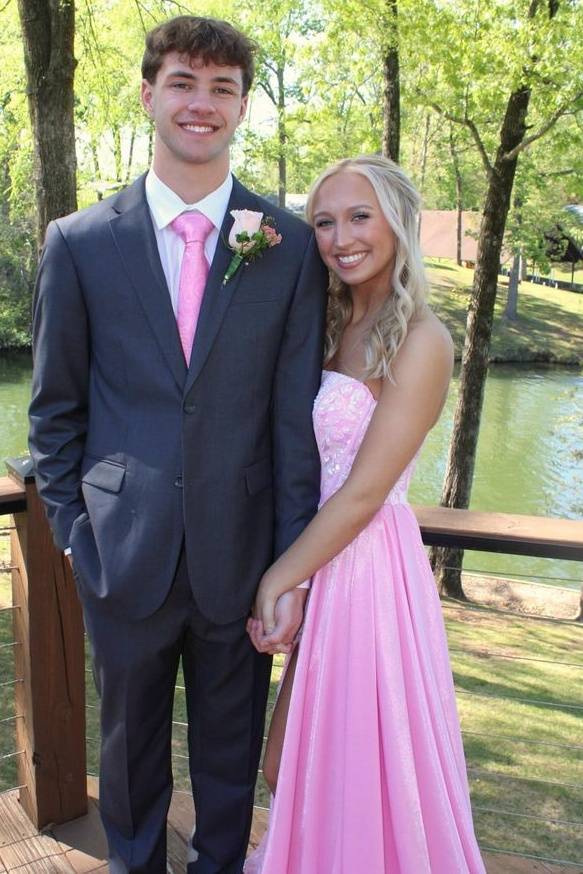 Strapless Mermaid Tulle Satin Formal Prom Dresses with Slit