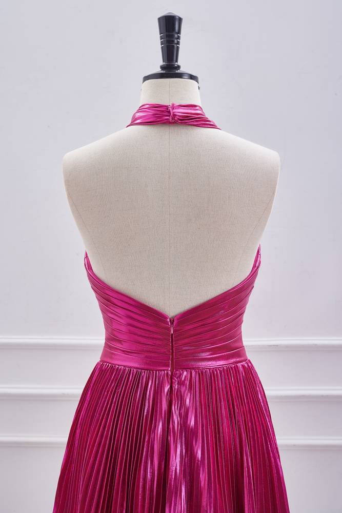 Halter Backless A-Line Short Homecoming Dresses with Ruffles