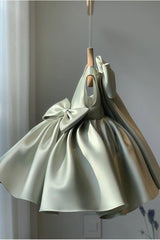 A-Line Sleeveless Satin Flower Girl Dresses