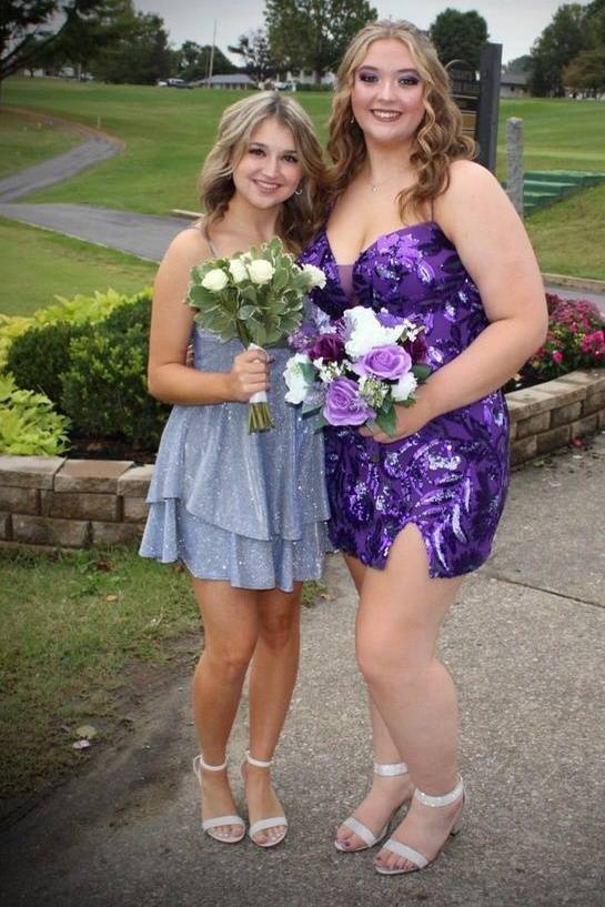 Regency Plus Size Sequined Mermaid Homecoming Dresses