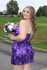 Regency Plus Size Sequined Mermaid Homecoming Dresses